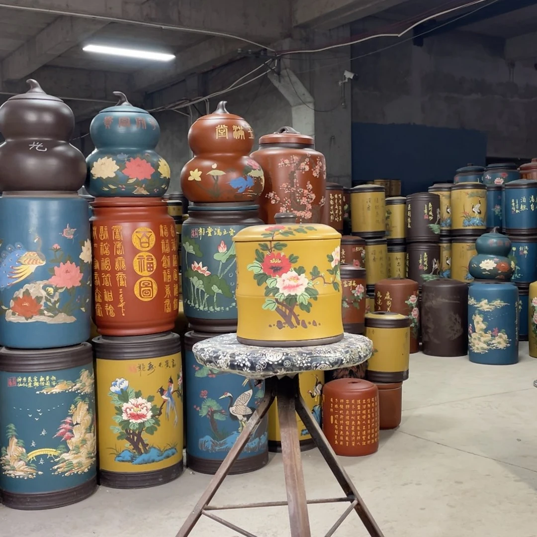 宜兴原矿紫砂茶叶罐