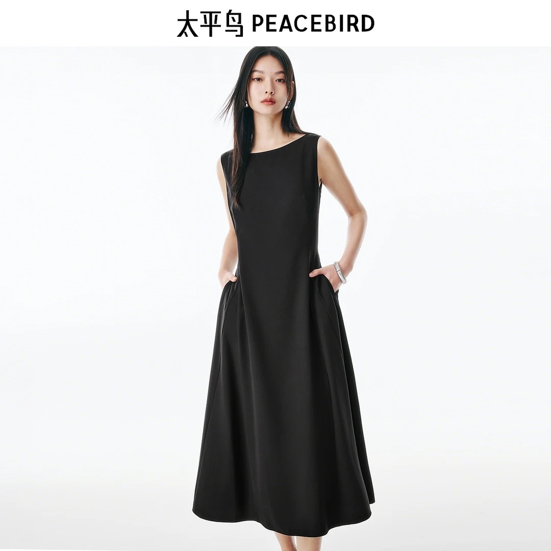 【商场同款】太平鸟女装夏季新款无袖连衣裙A1FAF241M