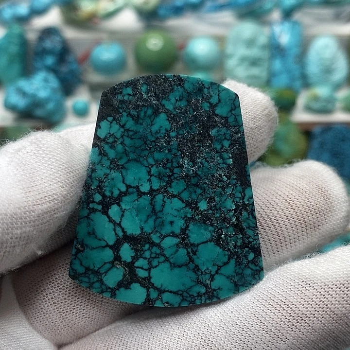 绿松石未镶嵌天然原矿 地大质检