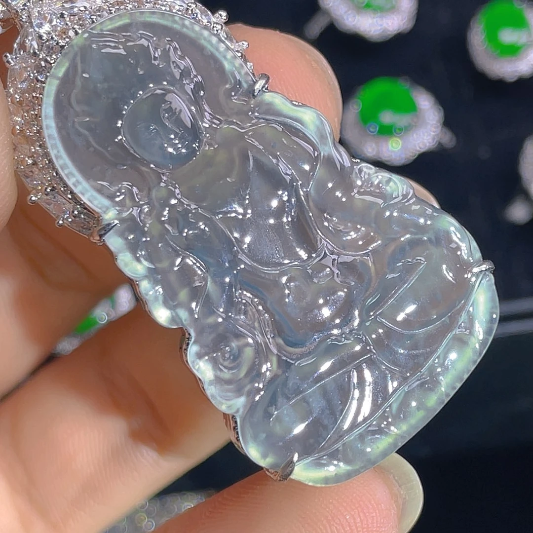 翡翠未镶嵌吊坠(不含链)