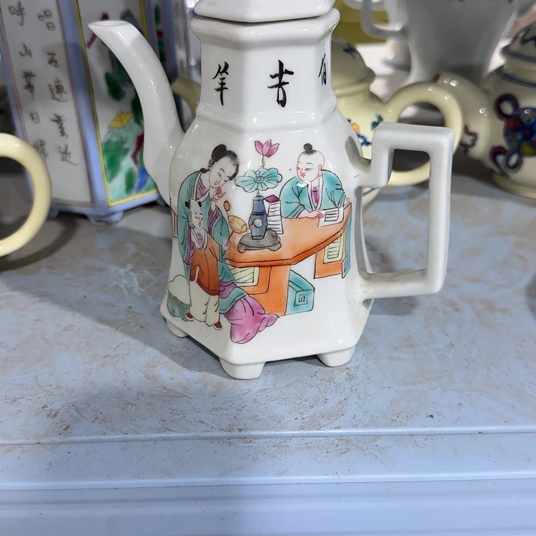 瓷片摆件手绘瓷器处理