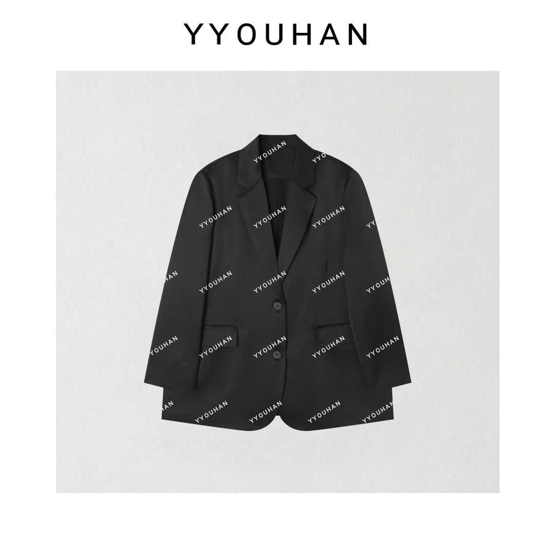 2025春款小众设计原创自留水波纹西装外套 2503C1015
