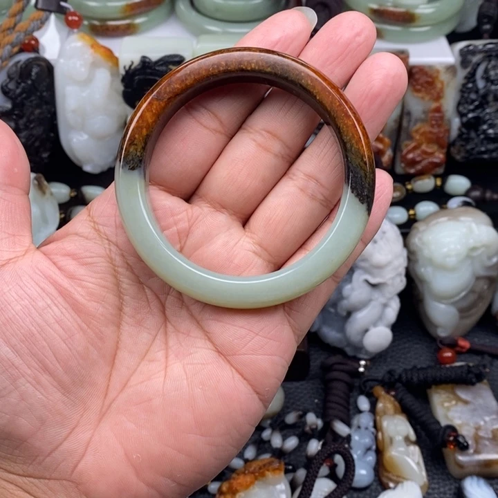 自***康和田玉未镶嵌吊坠(不含链)