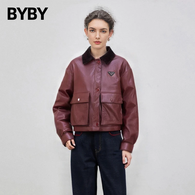 布衣布语羽绒服夹克女短款2025秋冬新款时尚90白鸭绒小个子机车服