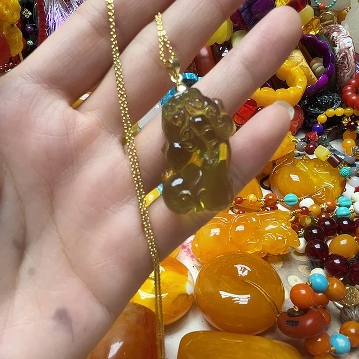 树脂制品507貔貅锁骨链