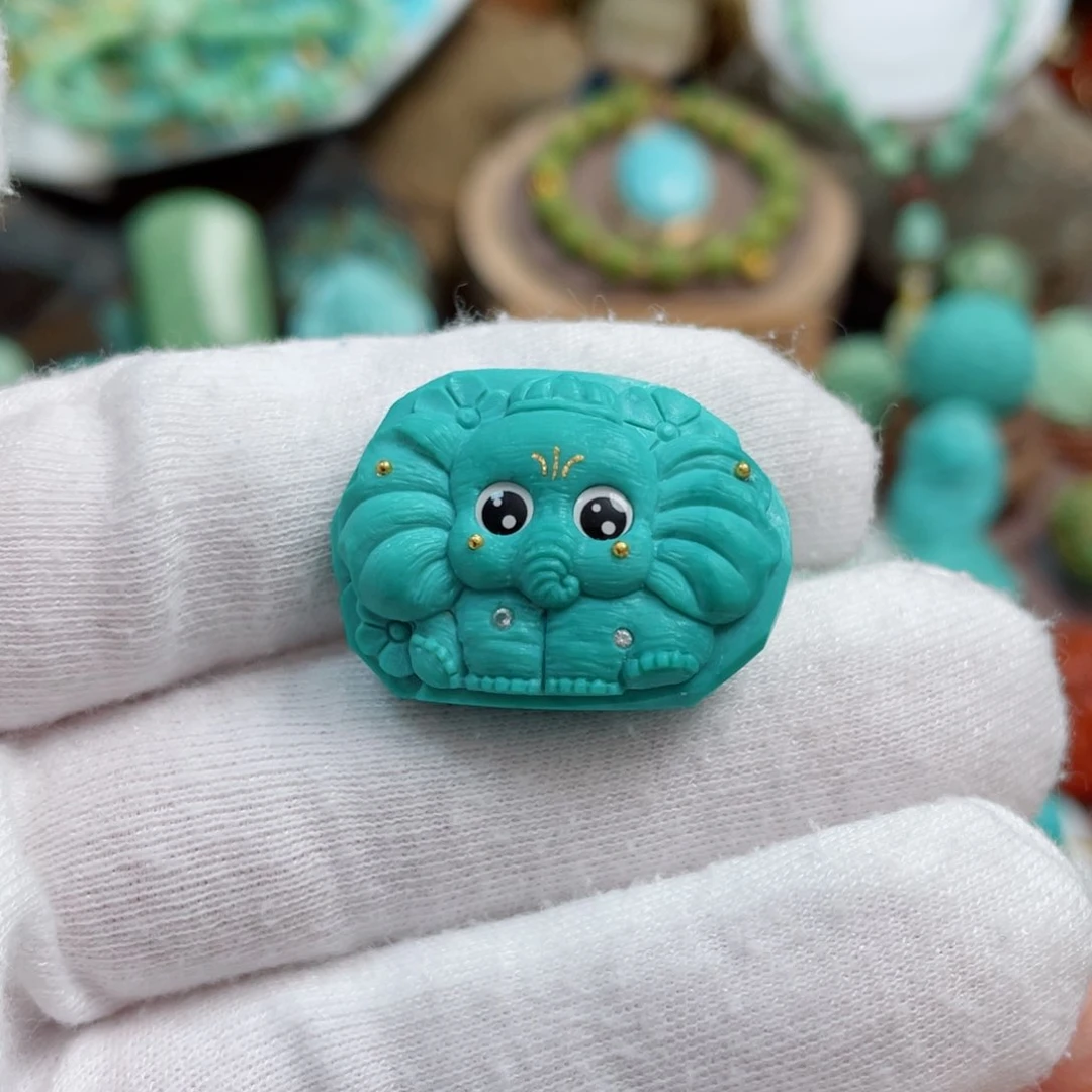 绿松石珠宝奇石未镶嵌