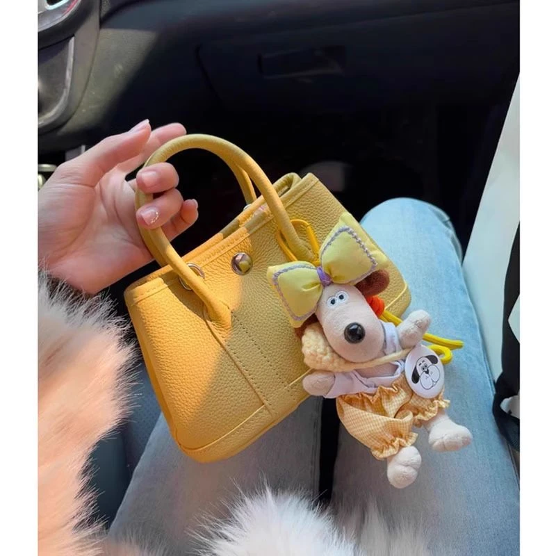 【万达撤柜】高端真皮迷你花园包女百搭托特包高级感2025新款通勤手