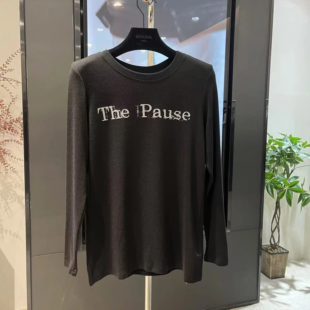 时尚百搭女士圆领长袖打底衫145