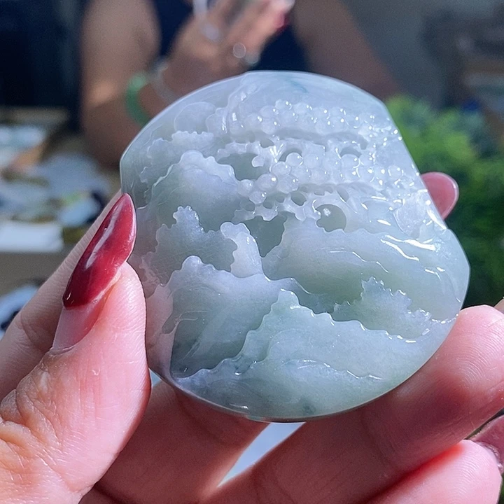 【闪购商品】翡翠挂件未镶嵌山水