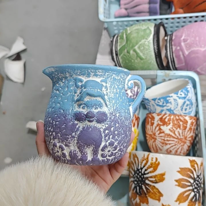 陶吸水透气的白陶花盆凑满12发货