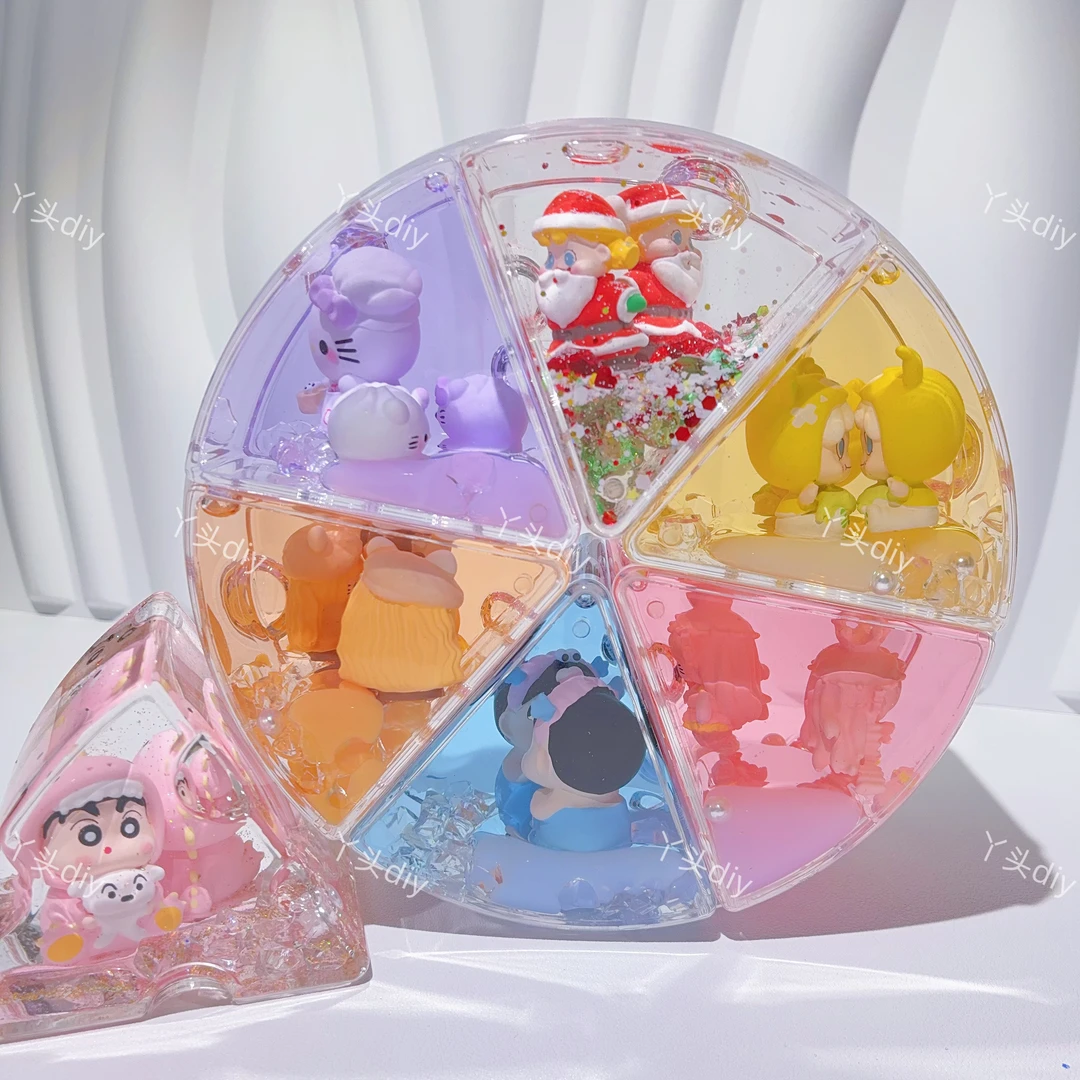 【大奶酪】亚克力入油流沙创意家居摆件