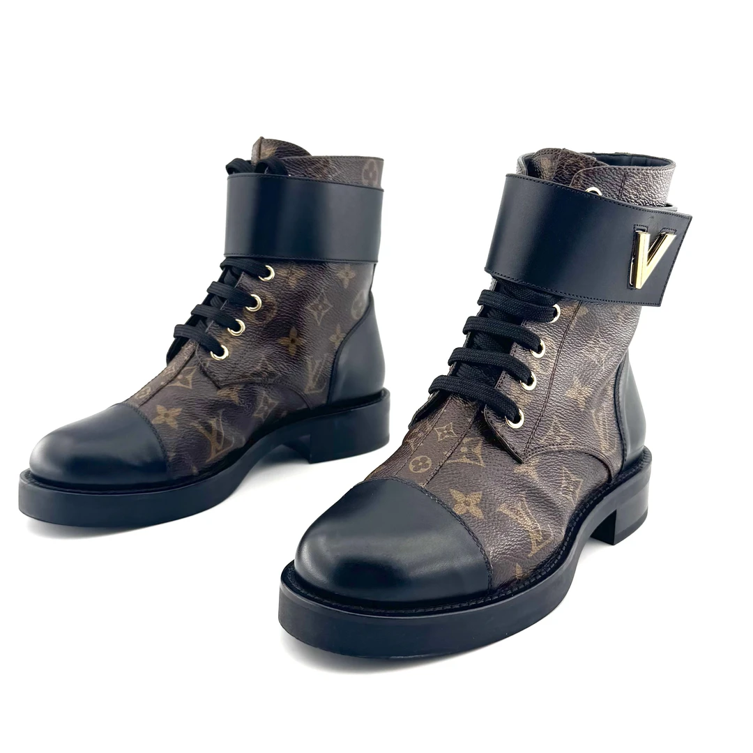 99新 LouisVuitton/路易威登 LV/路易威登 36码 老花短靴 D9198