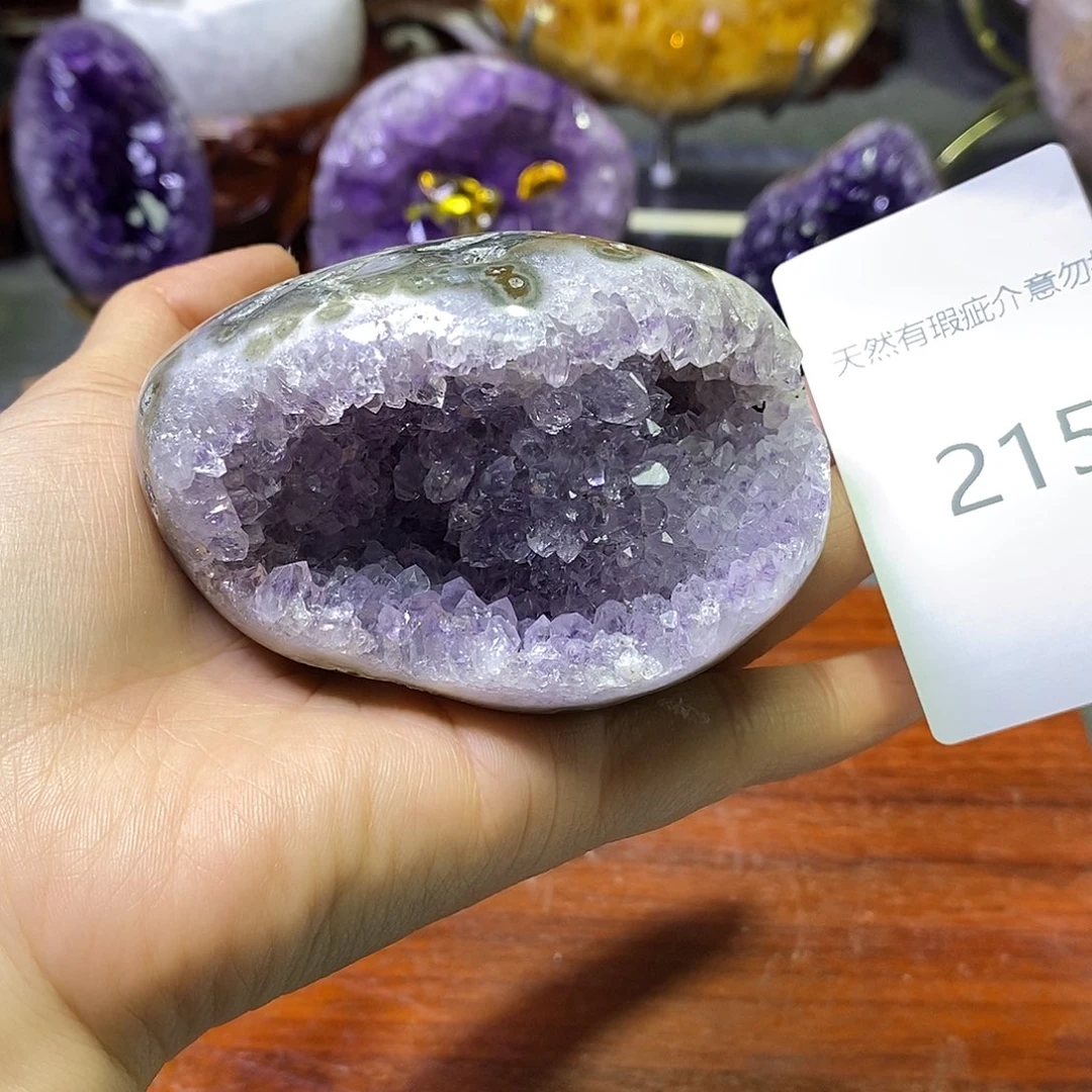 未镶嵌紫晶珠宝半成品