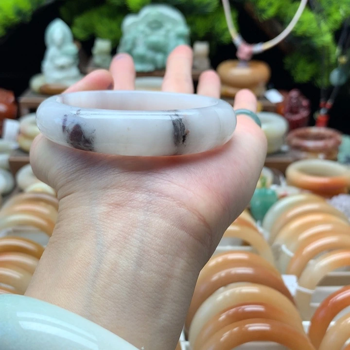 查罗石合金手镯（开口镯）59