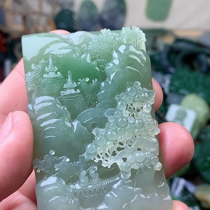 未镶嵌和田玉挂件陌**子