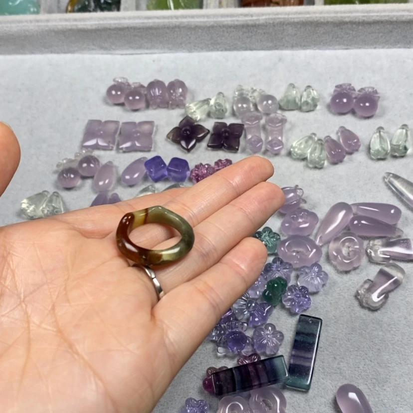 【闪购商品】蛇纹石玉挂件耳饰耳环项链未镶嵌小****喵