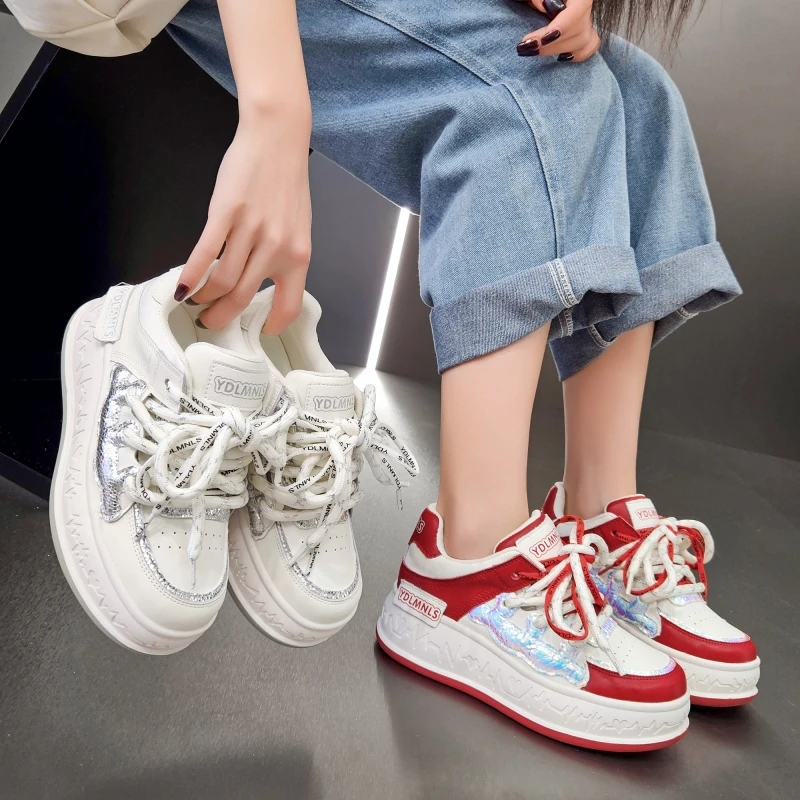 2025春季新品悟空系列设计师款厚底板鞋潮流休闲鞋8058-1