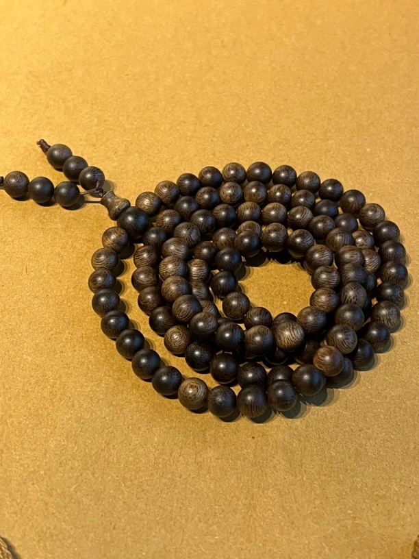 越南芽庄绿棋楠留疤沉香08mm✖️108颗沉水级手链