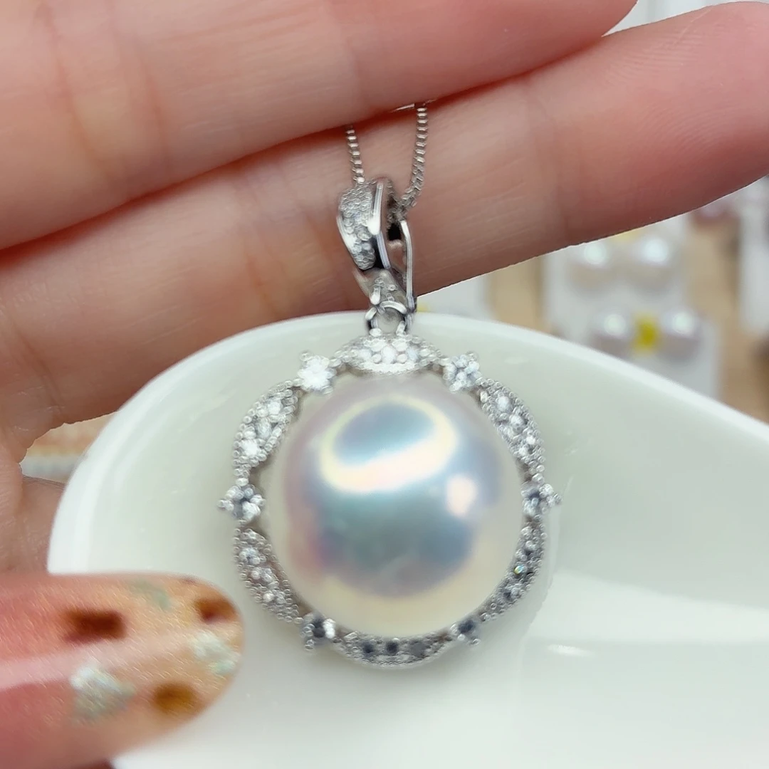 颈饰合金淡水珍珠15.4