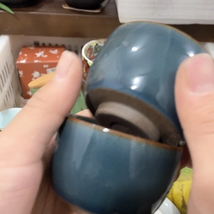 陶瓷茶具全部清清完回家过年
