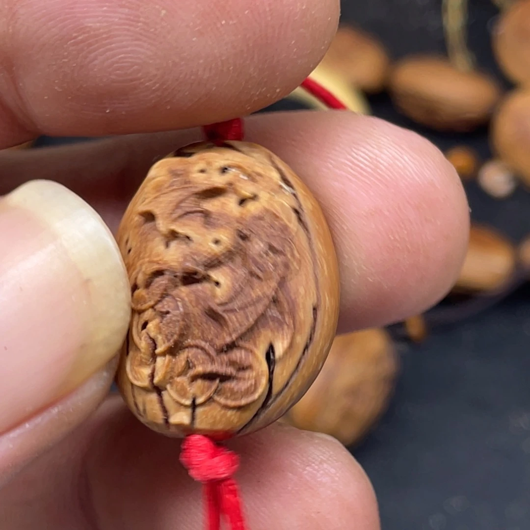 缘***你桃核雕刻福在眼前