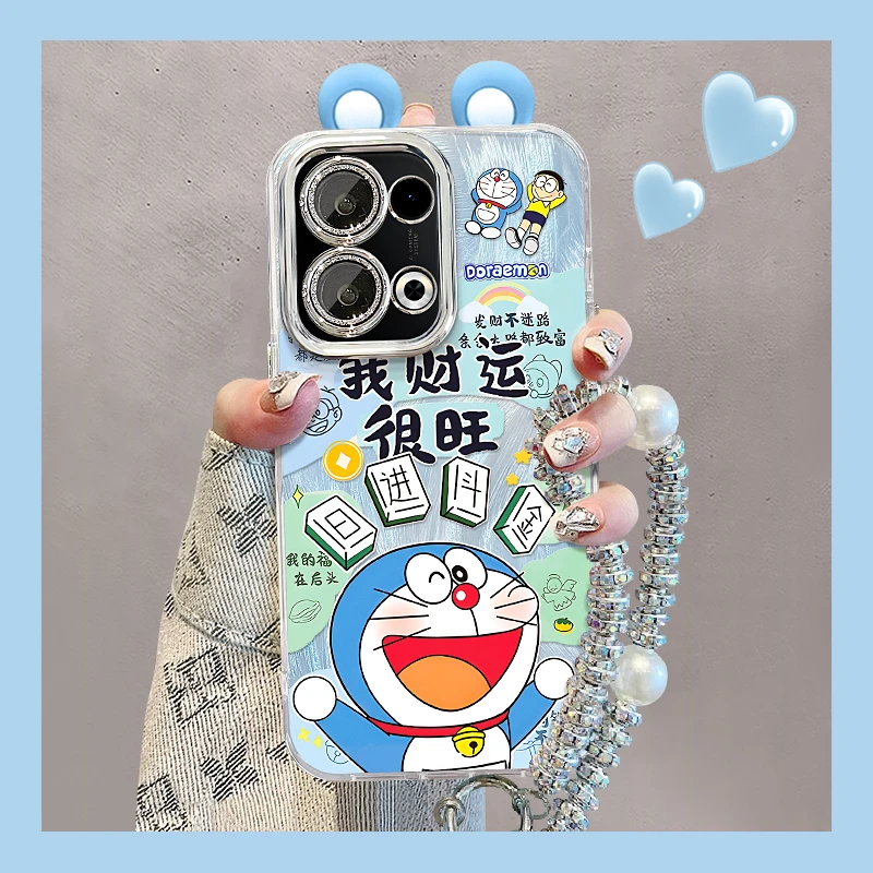 我财运很旺手链适用opporeno13手机壳女小众防摔高级感全包镜头膜