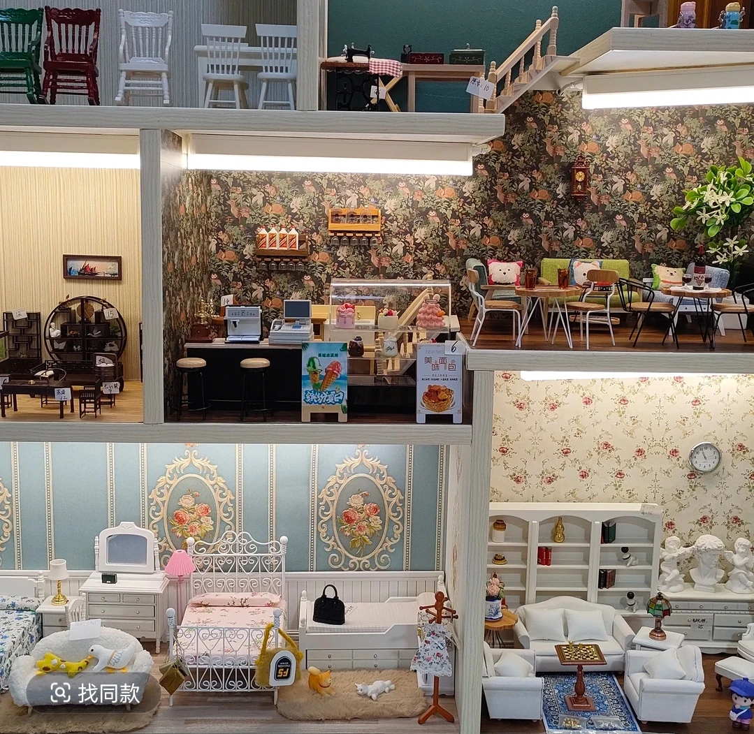 此链接单日39包邮~迷你微缩娃屋用品过家家玩具