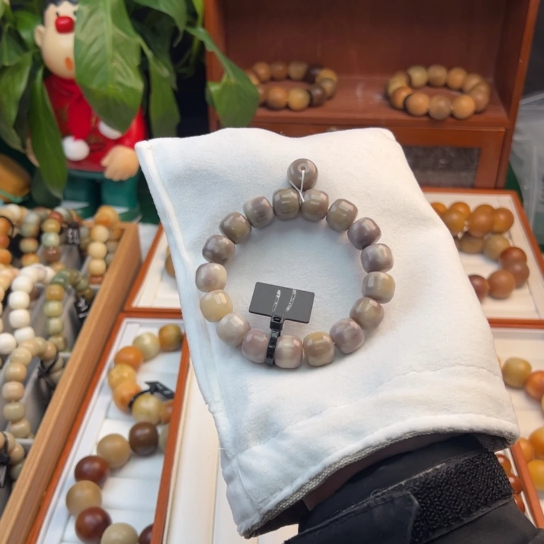 菩提根/象牙果手串洛*河卡13紫色汉堡11