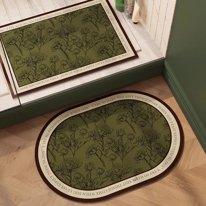 卫生间吸水地垫防滑速干家用卫浴垫子厕所硅藻泥地毯浴室门口脚垫