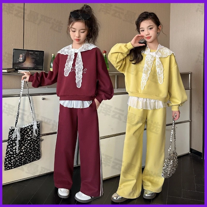 童装新款网红套装洋气2025新款儿童春装时髦时尚女孩秋冬秋装秋季