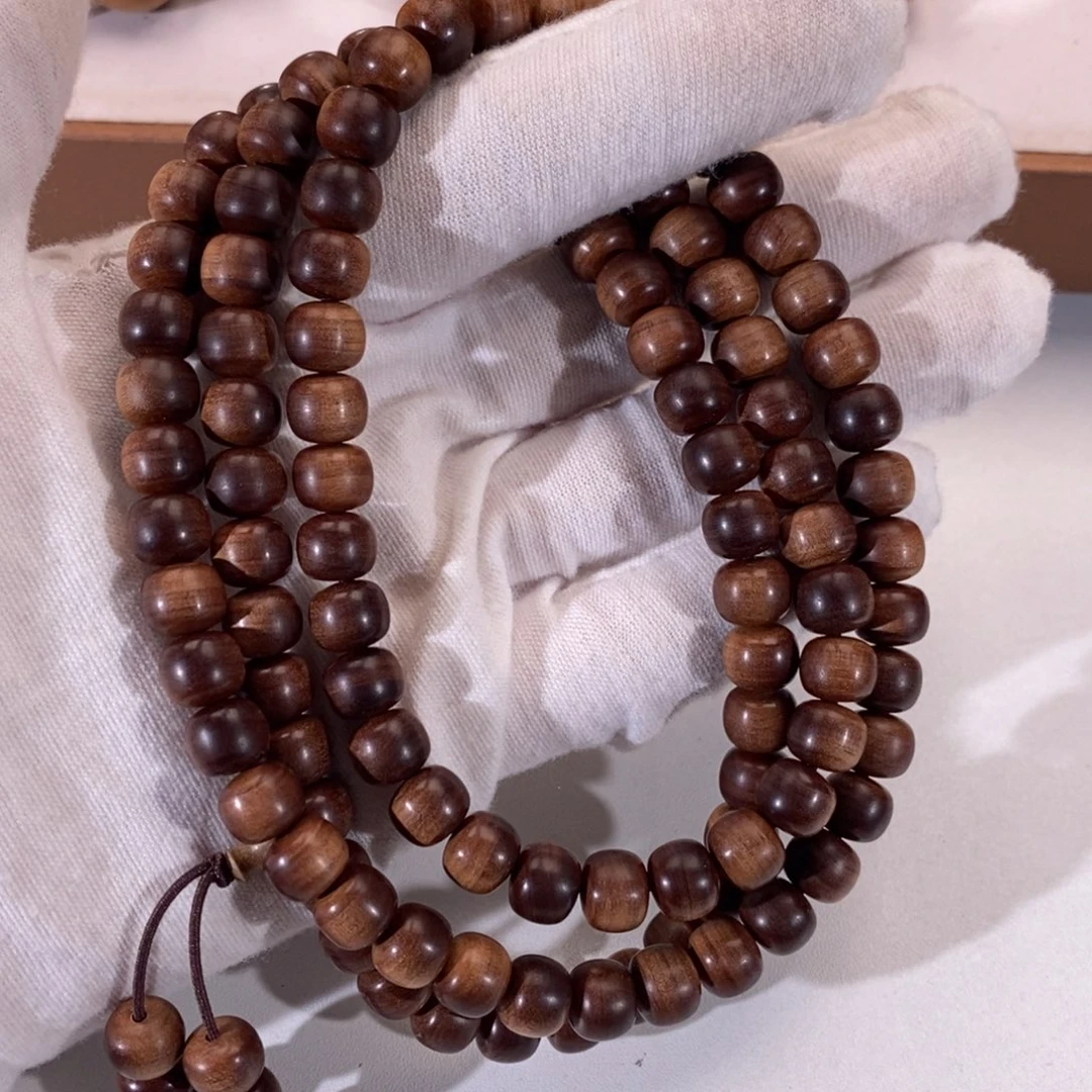 檀香木其他秦*横纹黑肉顶老料全品沉水78+108大放漏