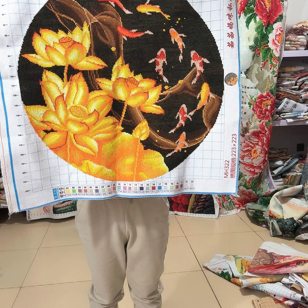 棉十字绣成品出售