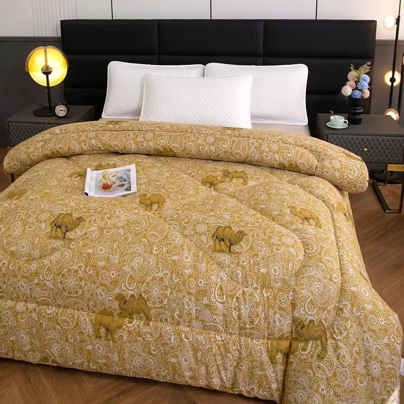 【试睡30天】骆驼印花化纤被亲肤柔软被子褥子200x230cm约4斤