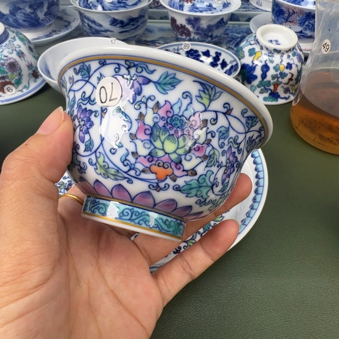 木木景德镇纯手工纯手绘茶具70