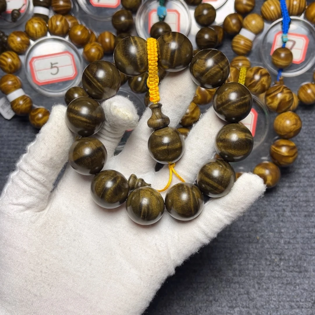 手串/手链楠木（金丝楠）阴沉2.0水波199