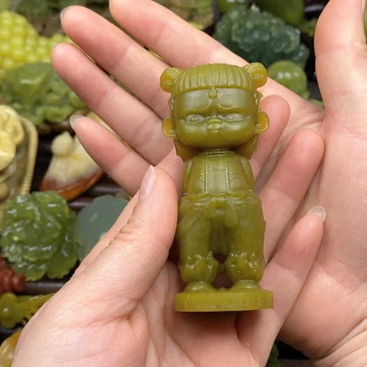 蛇纹石玉手把未镶嵌