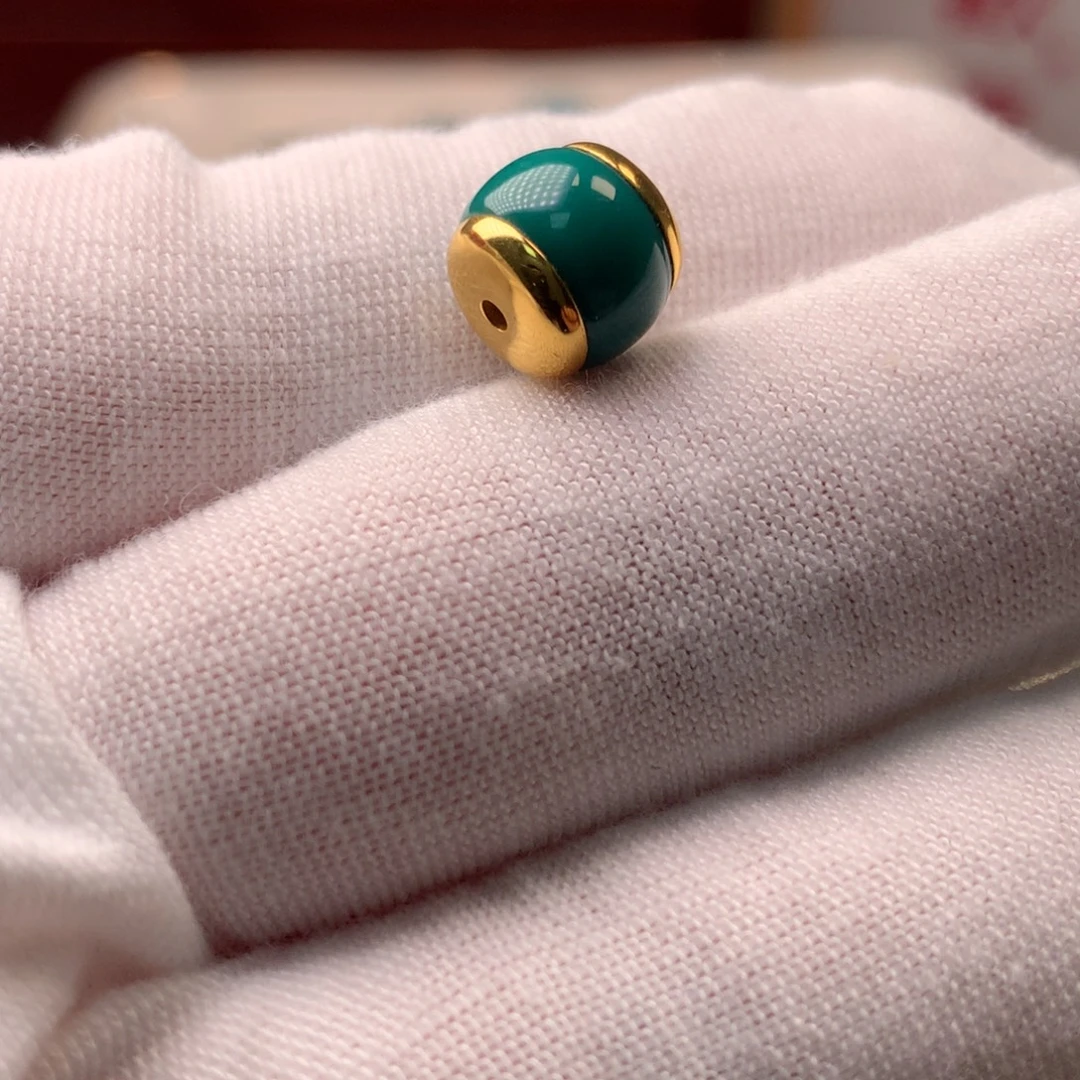 绿松石18K金镶嵌配饰