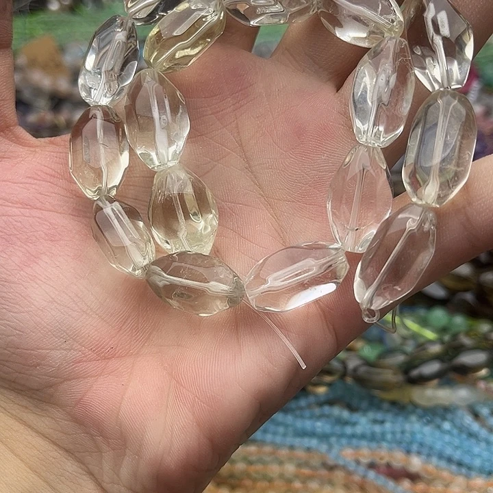 玛瑙/玉髓未镶嵌珠宝半成品一条水晶打包2