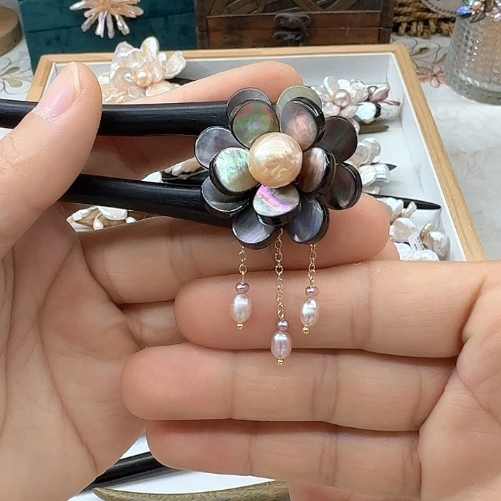 未镶嵌发饰淡水珍珠
