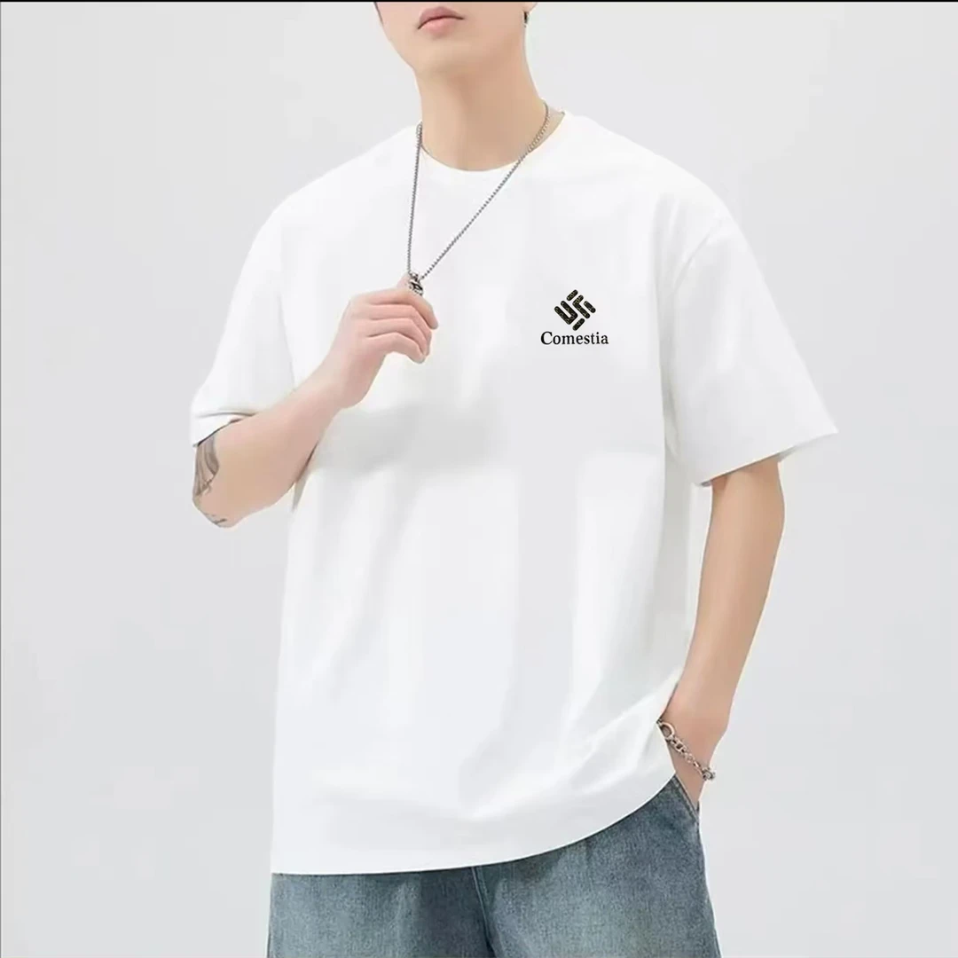 百搭短袖t恤舒适简约时尚亲肤透气圆领品质半袖【纯棉】【立体方块】