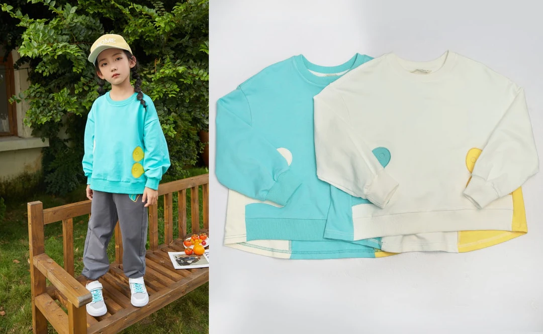 2025春季新款趣味撞色拼接卫衣 4121042078