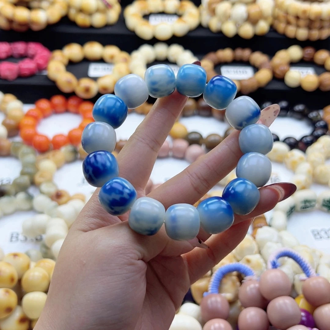 吊坠白玉菩提17卡干车干磨菩提