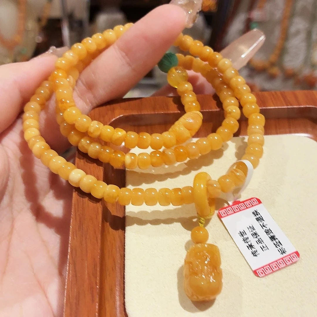 蜜蜡未镶嵌手链手串