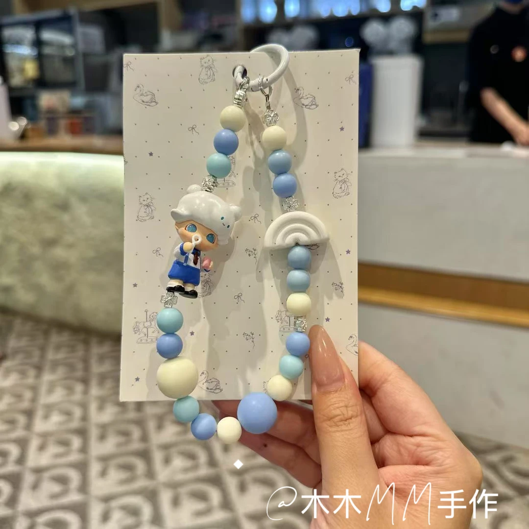 原创长链DIY手机链手腕链钥匙扣挂饰