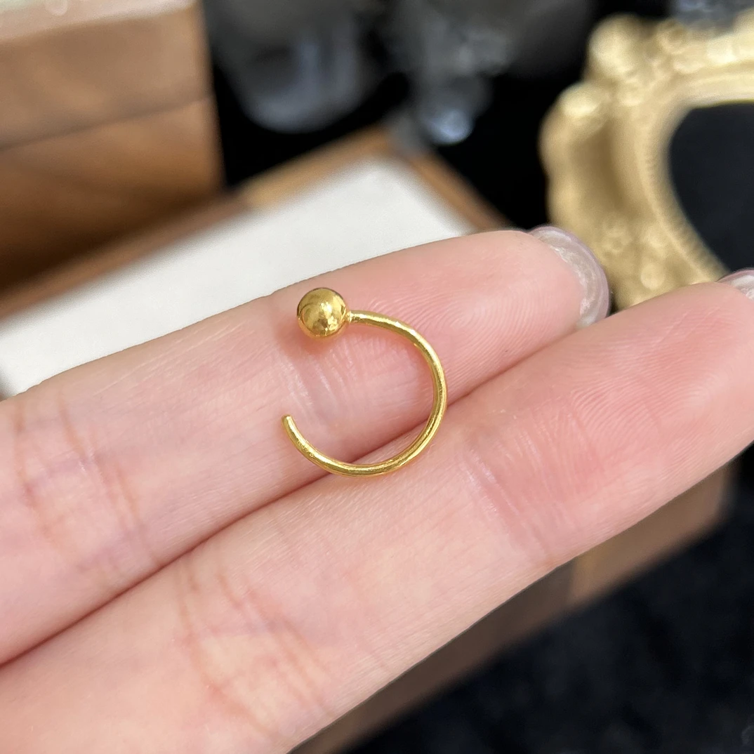 足金999 黄金5G工艺 耳饰