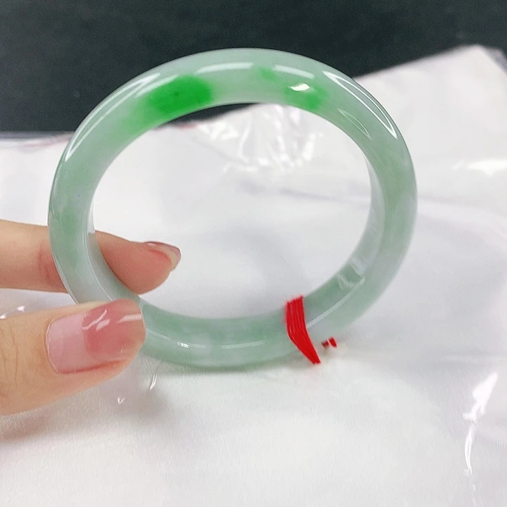 翡翠未镶嵌手镯圈54.6，50106