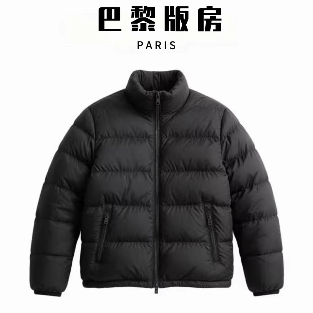 【21号链接】巴黎版房冬款轻奢风定制家刺绣皮牌拉链羽绒服-YF5066