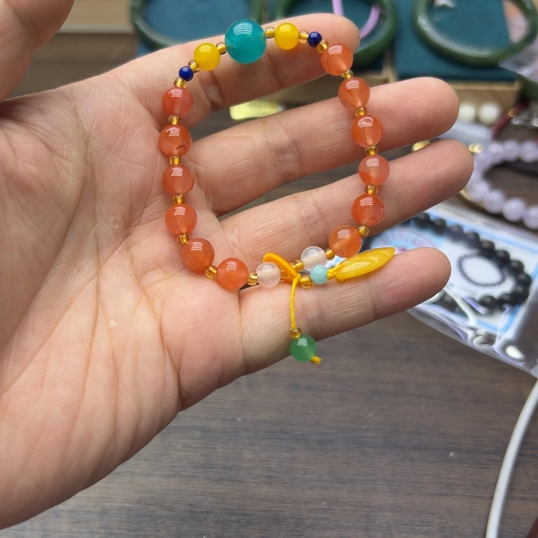 南红玛瑙未镶嵌手链462