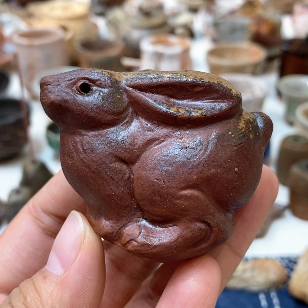 柴烧侘寂粗陶茶具