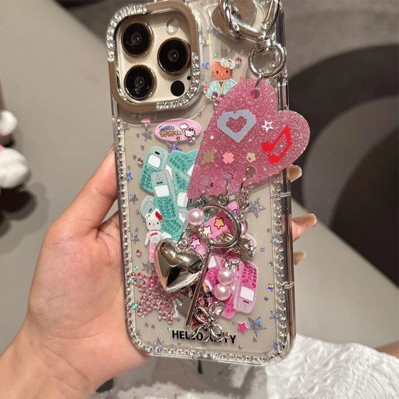 长腿kitty粉绿诺基亚适用苹果13promax手机壳iPhone14/15/16/1211